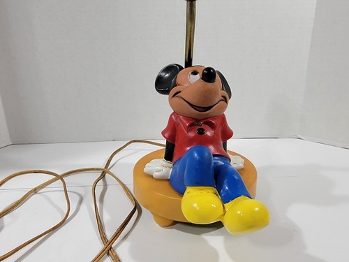 Lámpara de mesa de escritorio vintage de Mickey Mouse con sueños de día sentado - Imagen 7 de 13