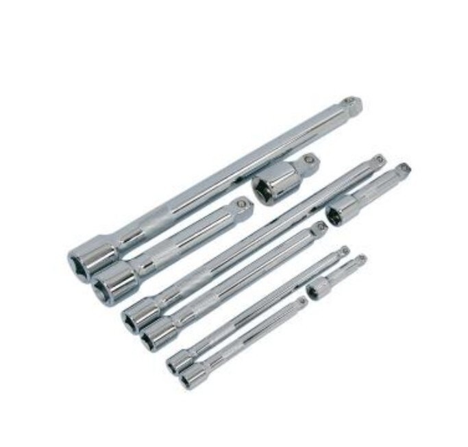 9pc 1/4"" 3/8"" 1/2"" Socket Wobble Bar Extension Tool Set Dr inch Drive Garage - Image 4