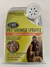 NEW Rinse Ace 3 Way Pet Shower Sprayer with 8 Foot Hose
