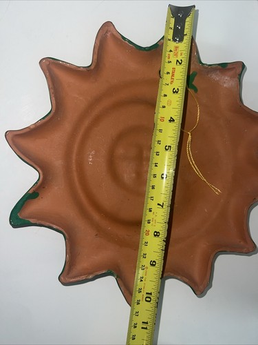 Cerámica arte popular eclipse cara luna sol mexicano pintada a mano 11" - Imagen 10 de 10