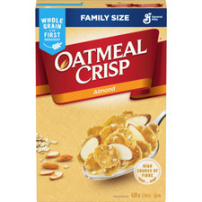 General Mills Oatmeal Crisp Breakfast Cereal, Almond, Family Size, High Fibre