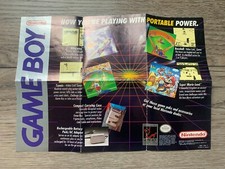 DMG-USA-1 Mario Foldable Poster Nintendo Gameboy Only