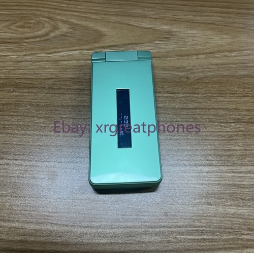 SHARP AQUOS Keitai 3 805SH Softbank Unlocked Single SIM Green Flip phone JAPAN - Picture 7 of 17