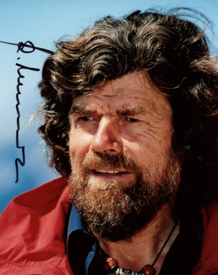 Photo Dédicacée Signée Reinhold Messner 8x10 Pouces - Authentifiée Par Le Vendeur - Pièce Collector