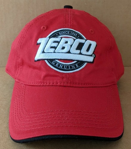 Zebco Red Baseball Hat Cap Adjustable 