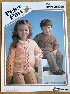 Kinder Struktur + Zopfmuster Pullover STRICKMUSTER Junge Mädchen Peter Pan 419