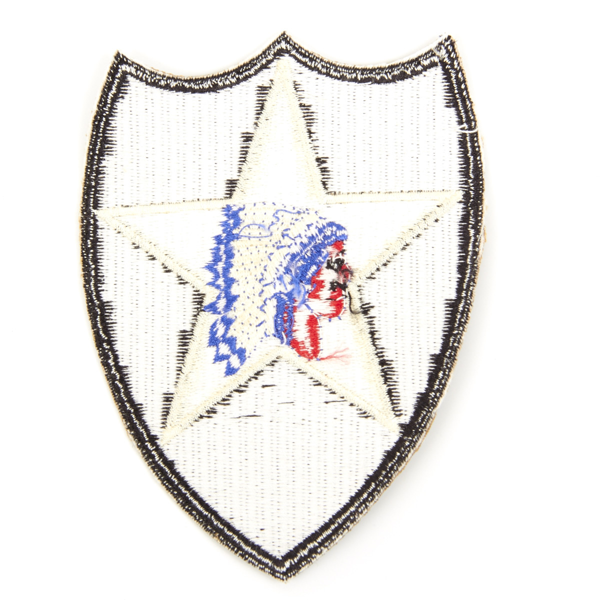 U.S. WWII 2nd Infantry Division Shoulder Patch - Indianhead