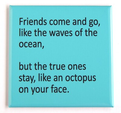 ''Friends Come and Go...'' FRIDGE MAGNET funny quote
