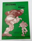 1959 Cleveland Browns Vs 49er’s Program November 29th