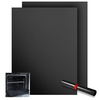 Universal 2 stück teflon ofen herdmatte 32X50cm, Passend für die meisten Öfen