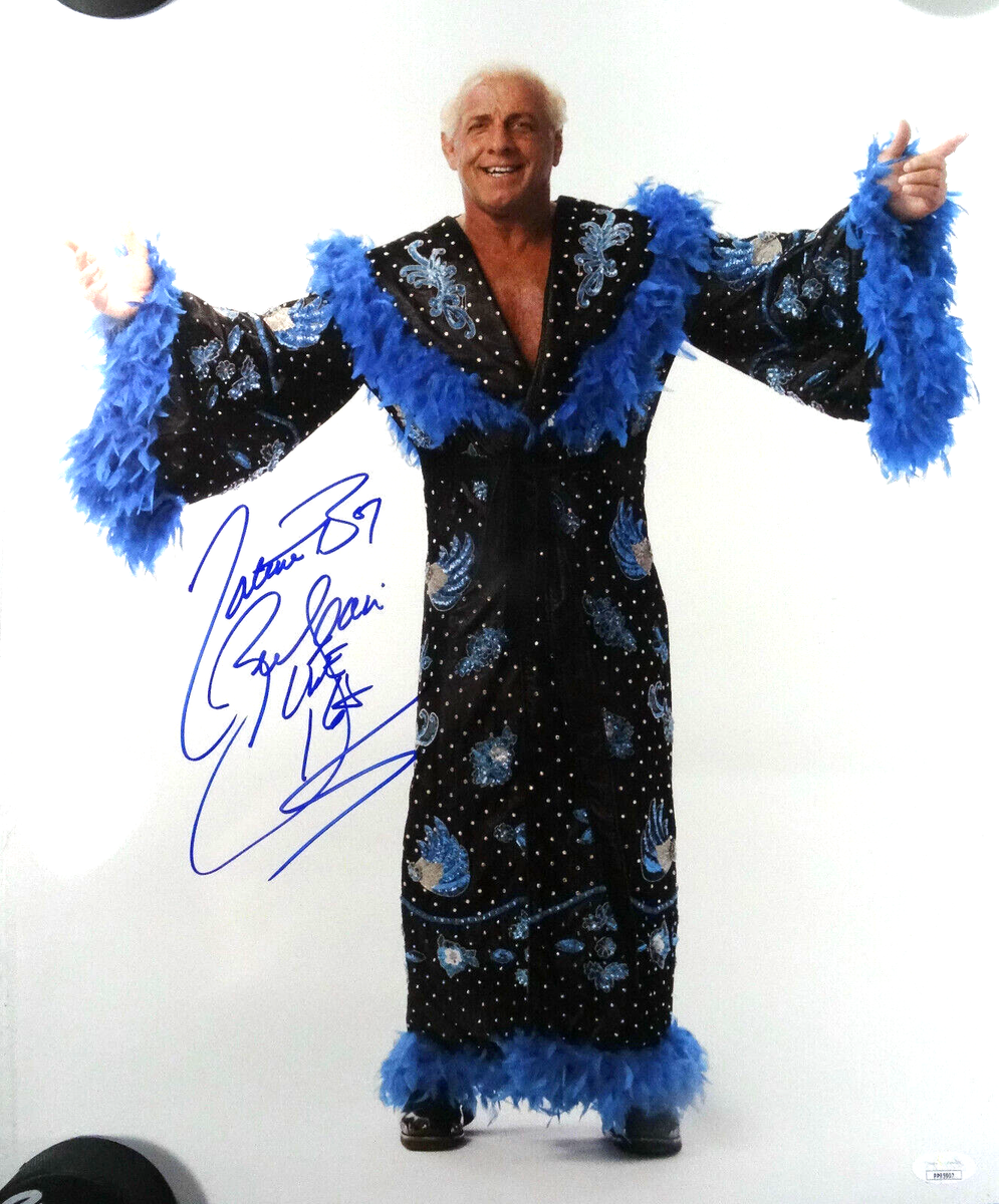 SIGNED WWE NATURE BOY RIC FLAIR AUTOGRAPHED 16X20 PHOTO CERTIFIED