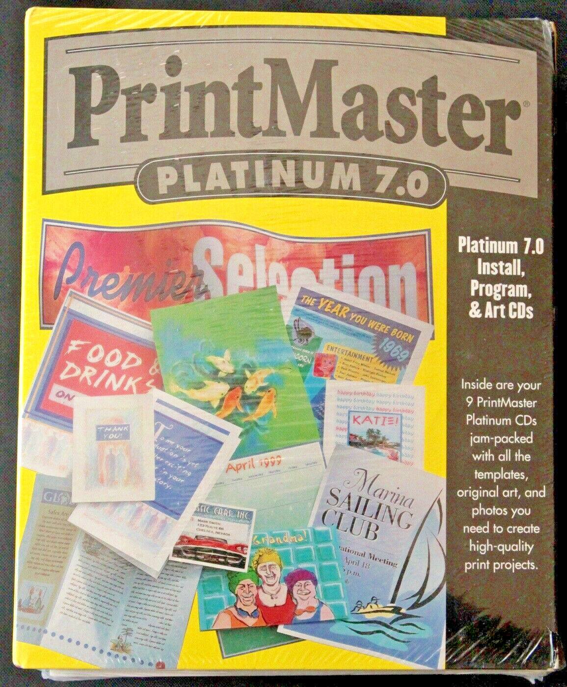 NEW Mindscape Print Master PrintMaster Platinum 7.0 Sealed Package. WIN 95 98 NT