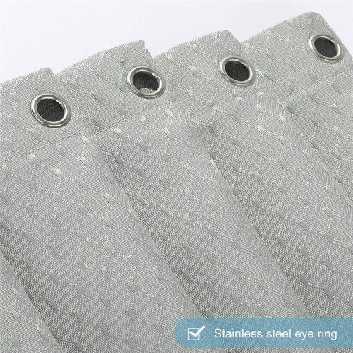 Duschvorhang 120x200 Textil Badvorhang aus Polyester Stoff Schimmelresistent ... - Bild 3 von 6