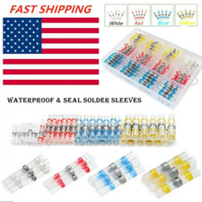 250pcs Solder Seal Sleeve Heat Shrink Butt Wire Connectors Terminals Waterproof
