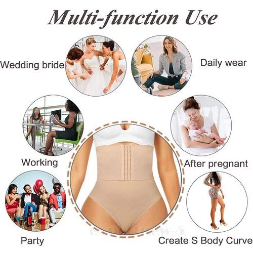 Fajas Thong Women Waist Trainer Body Shaper Butt Lifter High Waist Tummy Control - Picture 20 of 44