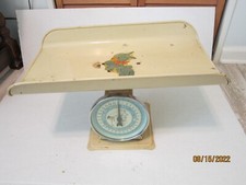 VINTAGE MID CENTURY MODERN HANSON BABY NURSERY SCALE MODEL 3025 30 LBS BY OUNCE