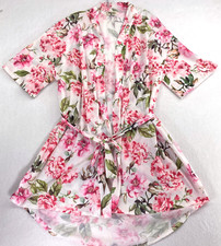 Show Me Your Mumu Robe One Size BRIE Wrap Kimono Pink Floral Feminine Bridal OS