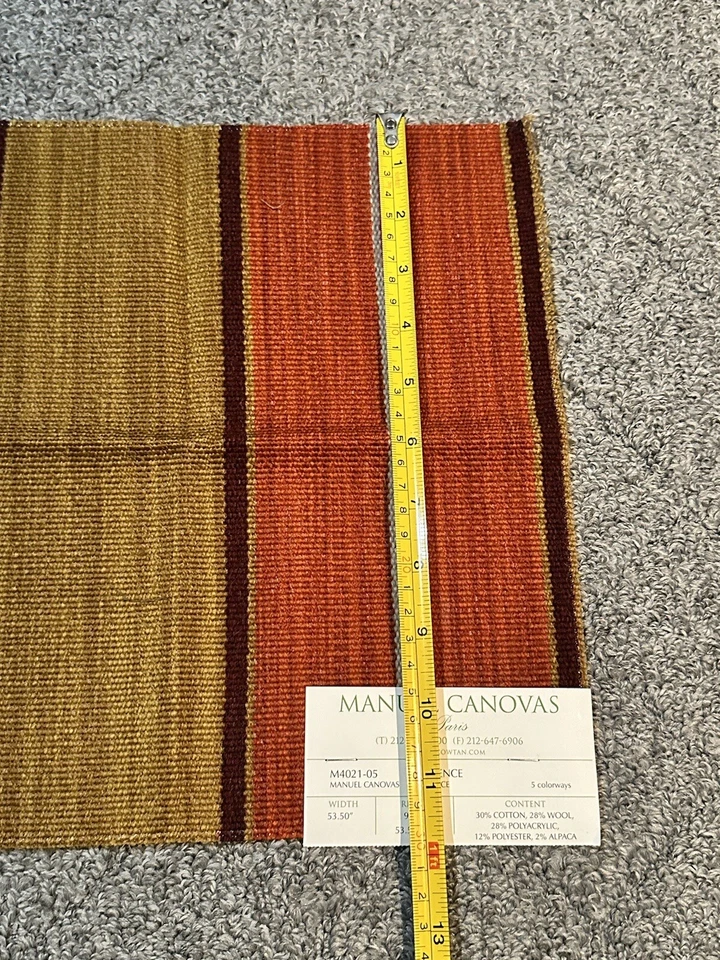Manuel Canovas Paris Fabric 11.75” Swatch Remnant Vence Epice Cowtan Crafts - Image 3 of 4