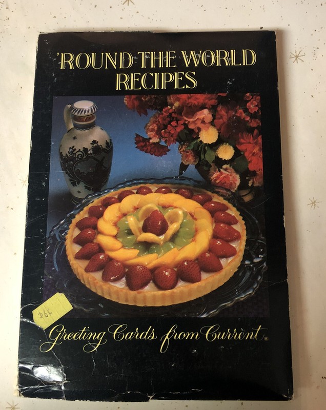 Vtg 1980 'Round the World Recipe Greeting Cards From Current 1 Missing Envelope
