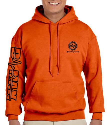 MEDIUM Orange DPP Chevrolet Dmax™ diesel Truck Hoodie Chevy Duramax sweatshirt