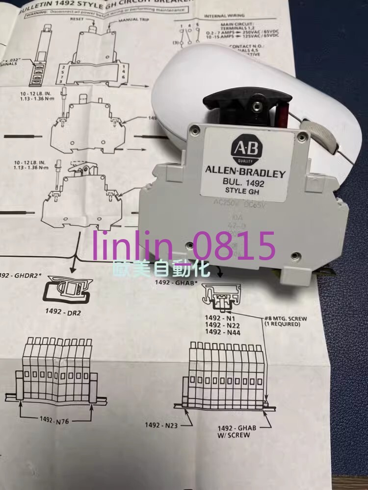 1 pieza usado AB Rockwell disyuntor 1492-GHD100