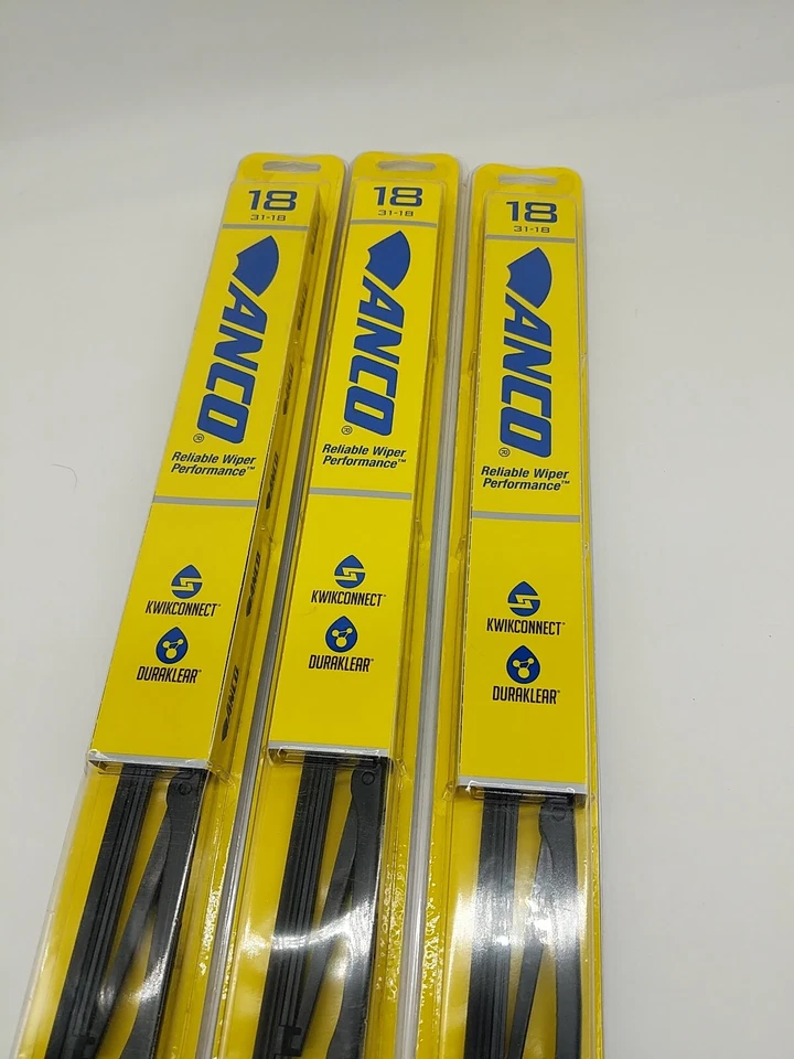 Windshield Wiper Blade-31 系列 Anco 31-18 黑色车架 3 件装 — 第 4/4 张图片