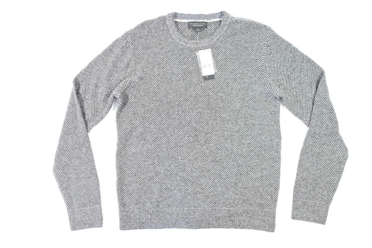 148 The Men s Store Wool Sweater Pullover Ash Grey Size Large