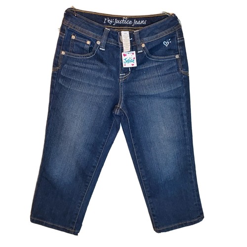 Regular Denim Capri Jeans 