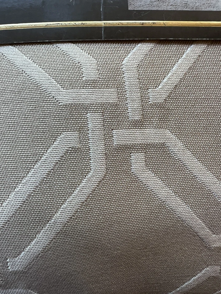 2 Paneles Cortina Umbral Ventana Tostado/Beige -54"W x 84" Largo Diseño Geométrico Foto 3 de 4