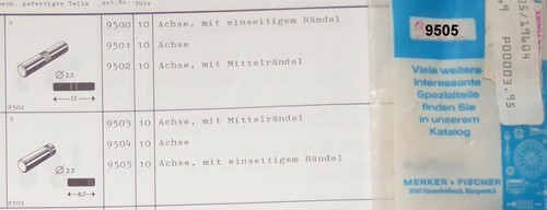 10 ejes H0 - Merker + Fischer 9505 - en embalaje original # 4526 | Zustand: Gebraucht