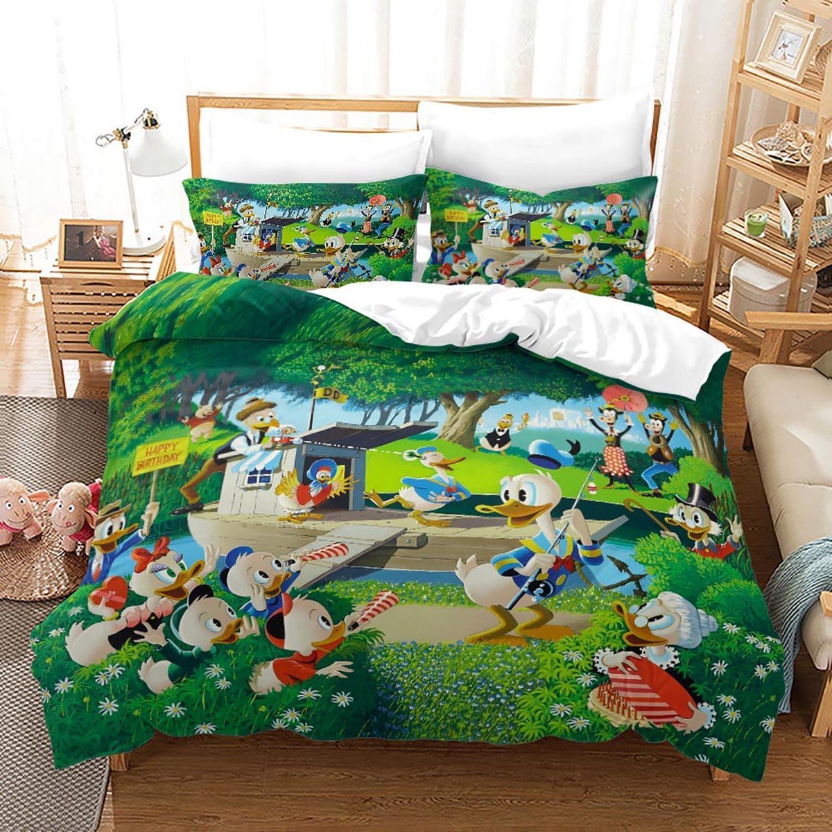 JxYawenchy 3-teiliges Bettwäsche-Set Für Queen-Size-Betten, Ultraweich, 100 % Ikrofaser