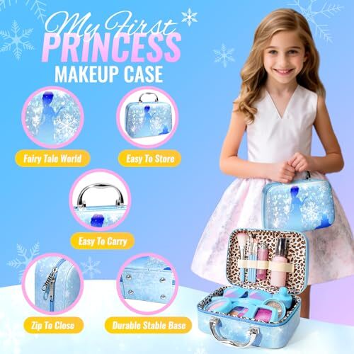 Pretend Makeup for Toddlers, Fake Play Makeup for Little Girls, Frozen Toy - 第 5/7 張圖片