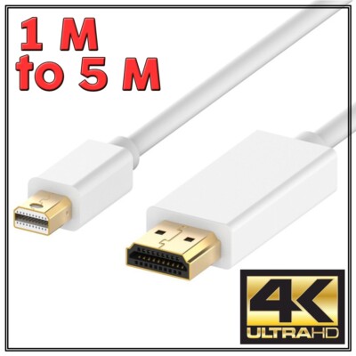 Mini Displayport Dp To Hdmi 4k Cable Display Port For Microsoft Surface Pro Mac Ebay