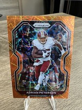 2020 Prizm Football Adrian Peterson #179 Orange Laser Fast shipping