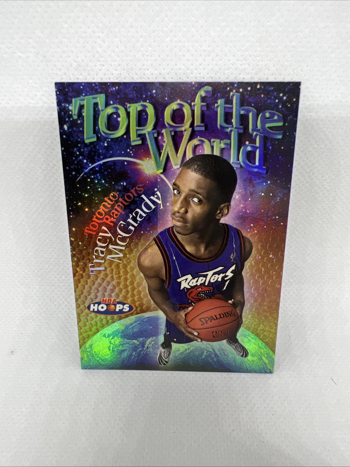 Tracy McGrady 1997-98 Hoops Top of the World Rookie #8 Toronto Raptors Skybox RC