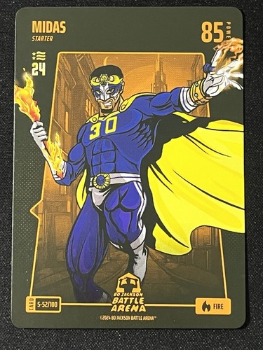 2024 Bo Jackson Battle Arena Stephen Curry Midas Starter Fire #S-52/100