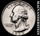 1963-D Washington Quarter- Silver- Choice Gem Brilliant Uncirculated #J4176