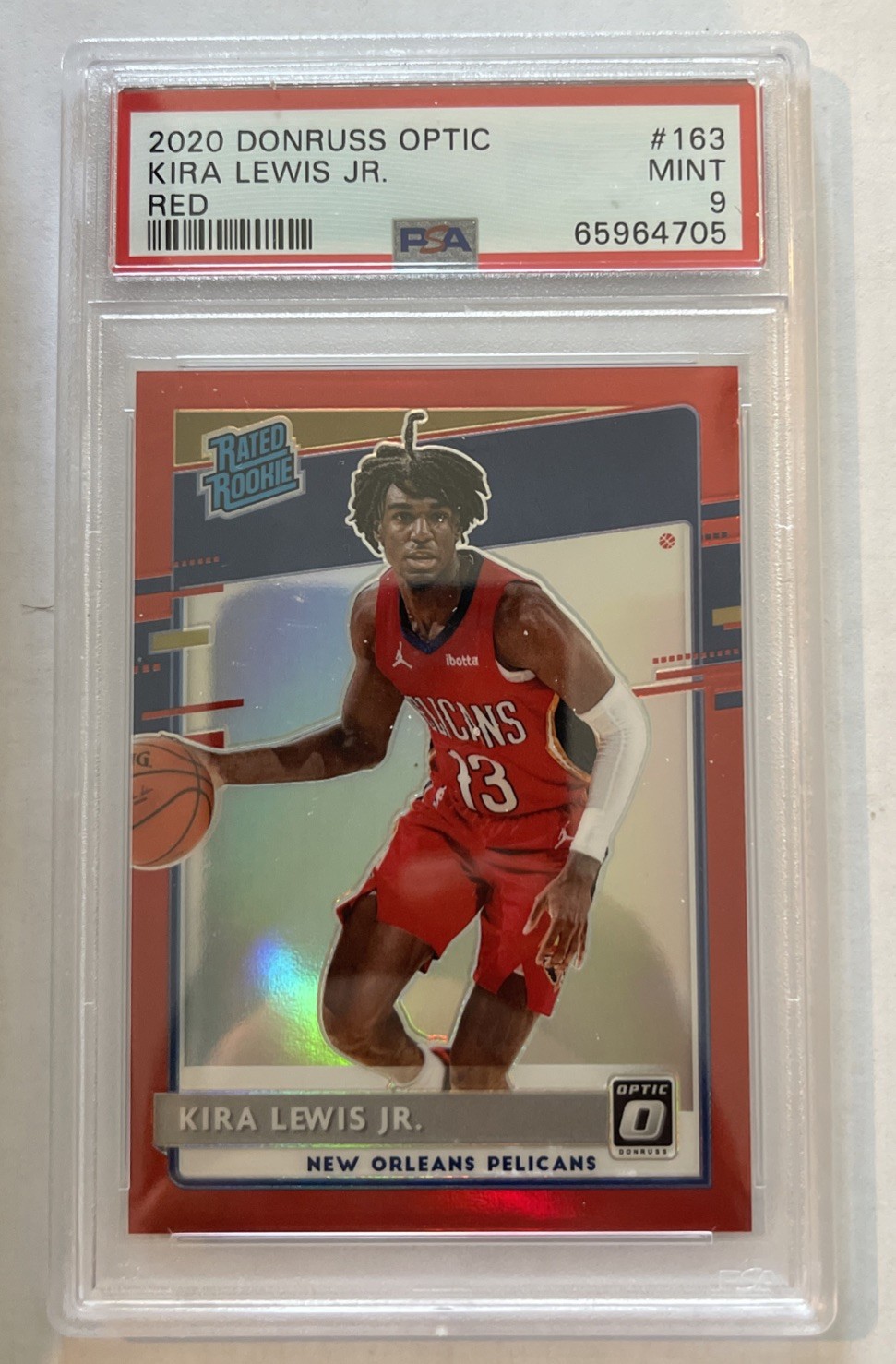 2020-21 Donruss Optic #163 Kira Lewis Jr. Red #/99 RC