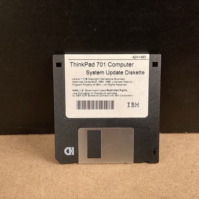 IMB Thinkpad 701 Computer System Update Diskette Version 1.0 