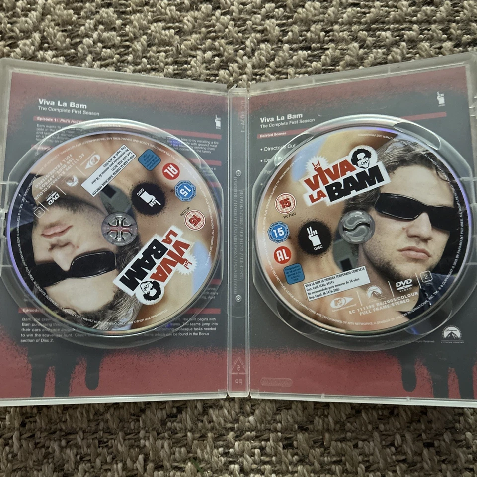 Viva La Bam Seasons 1 2 3 DVD Region 2 Box Set VGC Bam Margera 15 MTV - Image 3 of 4