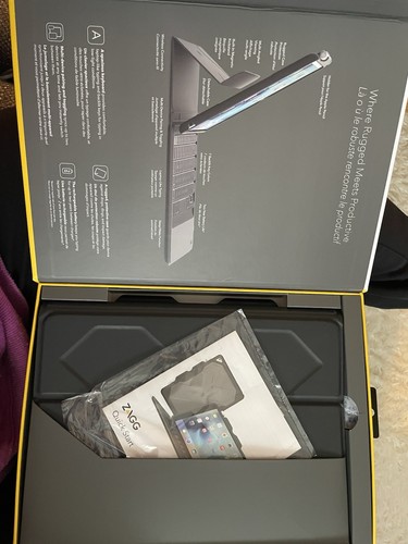 Zagg Rugged Book Pro Wireless Keyboard Case for iPad Pro 9.7" with stand - Black - Picture 2 of 3