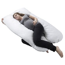 Full Body Maternity Contoured U Body Pillow Pregnancy Acid Reflux Cover
