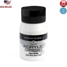 Acrylic Gesso Quick Drying Primer Flexible Non Yellowing Ideal Art Surfaces New