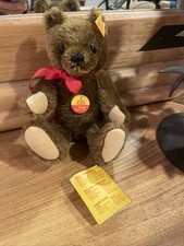 Vintage Steiff Orig Teddy Bear 0206/18 Choc Brown Jointed 8 Inches Germany