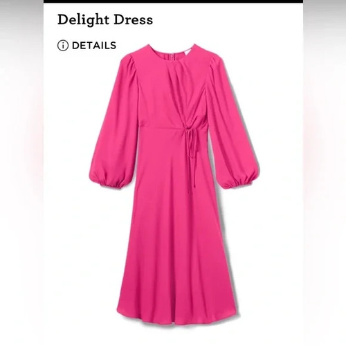 CAbi New *NWT* Delight Dress - Barbie Pink Midi Dress - Size M (6-8) - Picture 4 of 8