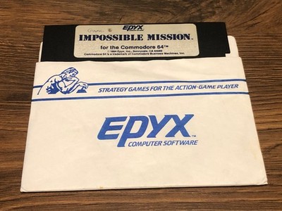 Impossible Mission for the Commodore 64 C64 by Epyx  disk game