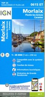 0615ET Morlaix Plestin-Les-GrèVes | 1:25000 | FranzöSisch | (Land-)Karte | 2024