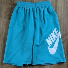 Nike SB Boys Vintage Turquoise Logo Graphic Print Bermuda Shorts Sz S 8/10