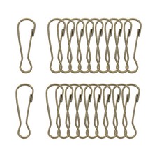 Lanyard Hooks, 20 Pcs 50x15.7x3.4mm Stainless Steel 304 Hook, Bronze