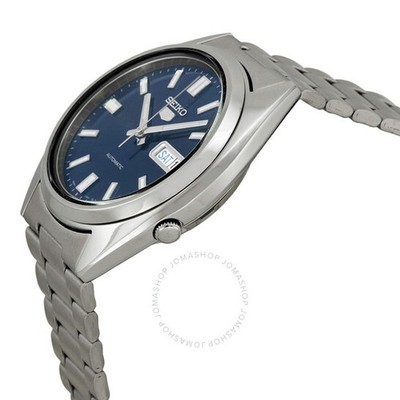 Seiko 5 Automatic Blue Dial Silver Tone Stainless-Steel Men's